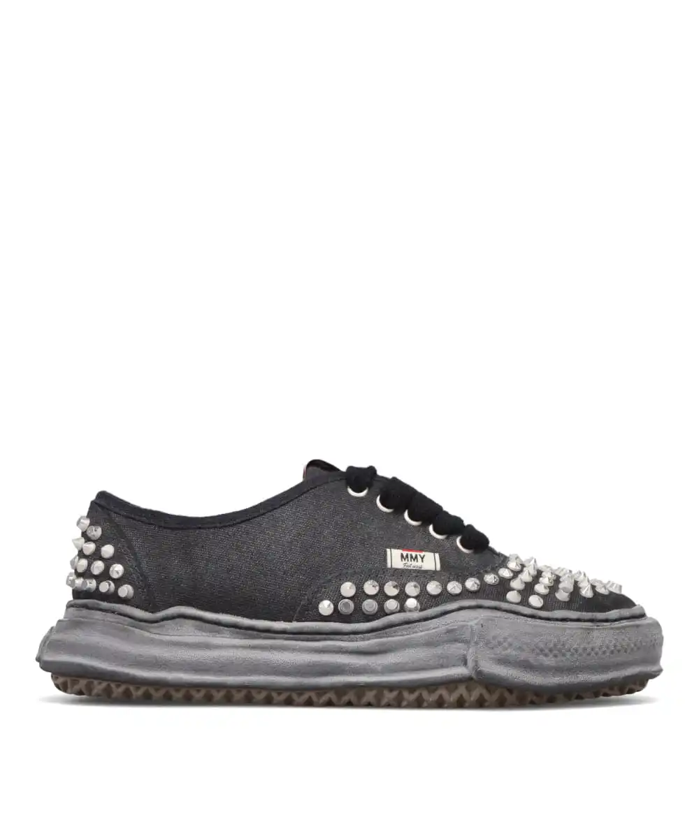 BAKER/ORIGINAL SOLE STUDDED CANVAS LOW-TOP SNEAKER